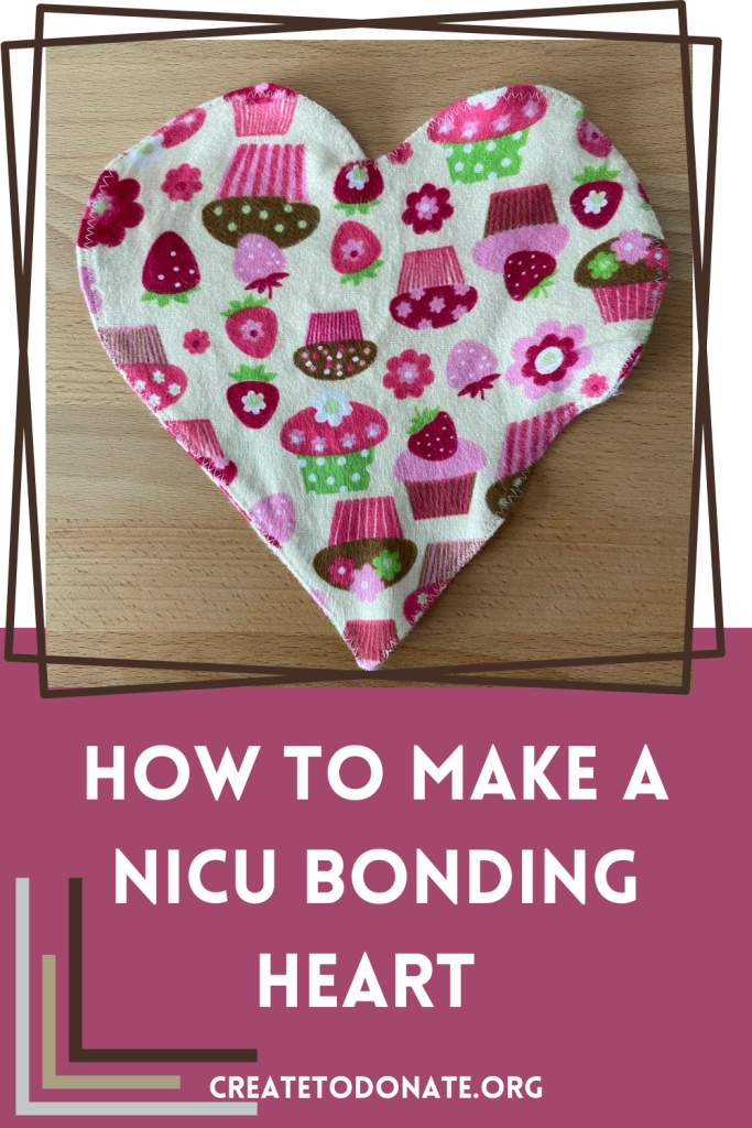 How to make a NICU bonding hearts with flannel fabric.
